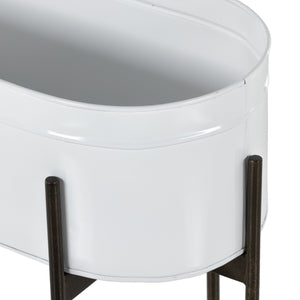 Jed Large Planter In White High Gloss