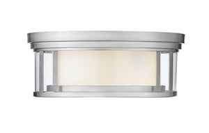 Willow 3 Light Flush Mount in Brushed Nickel Finish