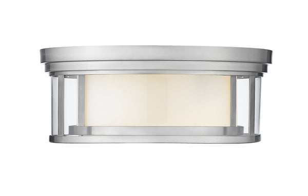 Willow 3 Light Flush Mount in Brushed Nickel Finish