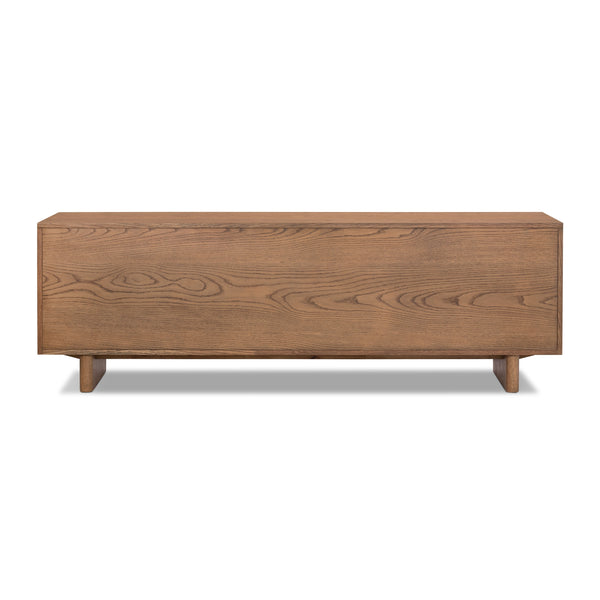 Posada Media Console In Amber Oak