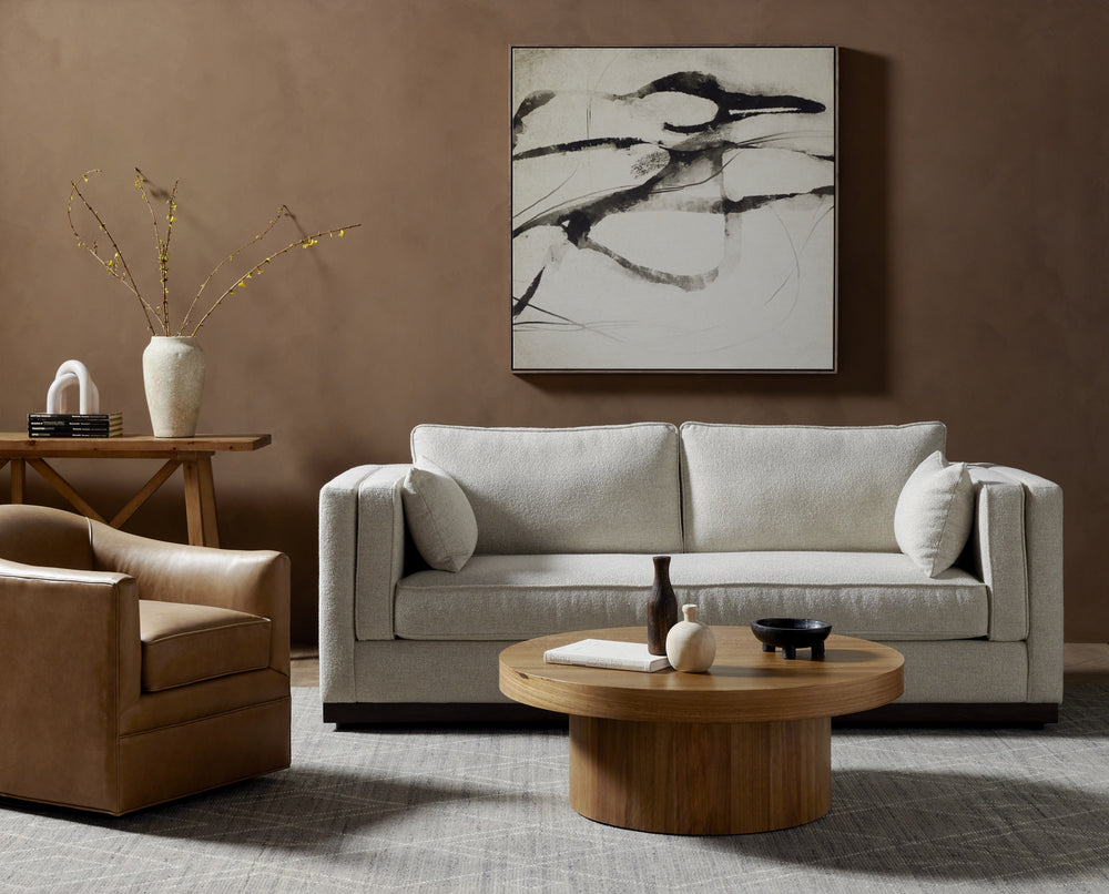 Lawrence Sofa In 87" In Nova Taupe