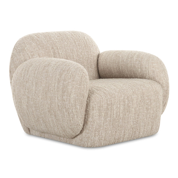 Moe's Hazel Lounge Chair Off White Boucle