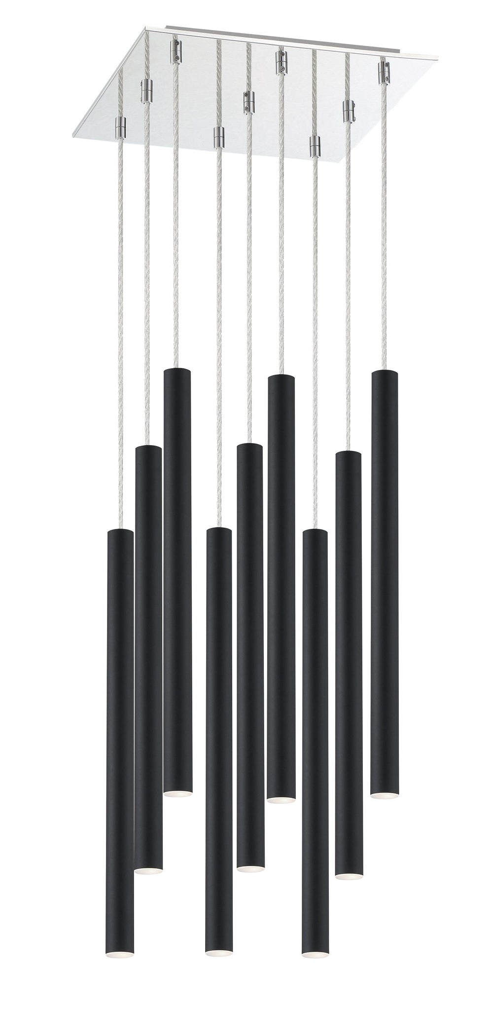 Forest 9 Light Island/Billiard in Chrome Finish