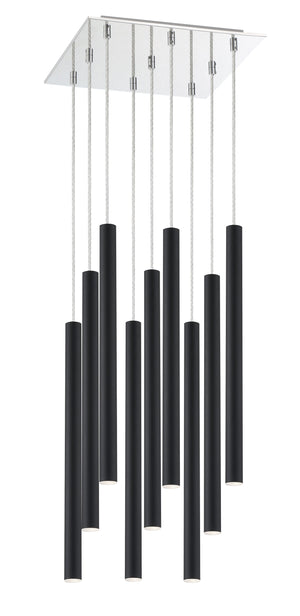 Forest 9 Light Island/Billiard in Chrome Finish