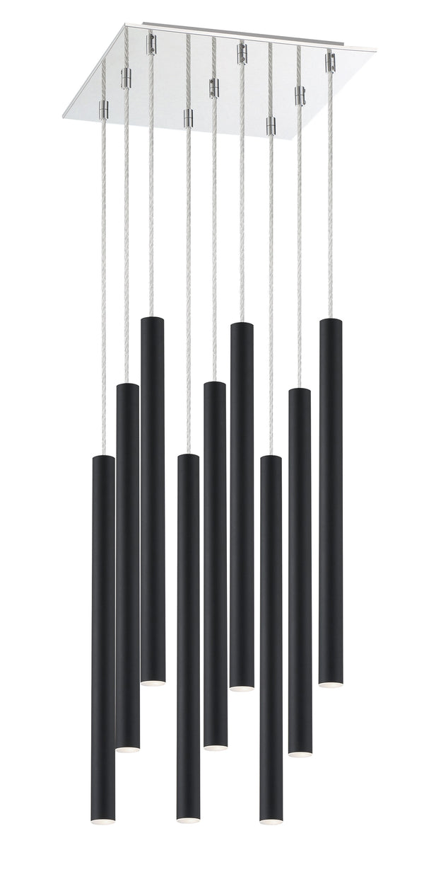 Forest 9 Light Island/Billiard in Chrome Finish