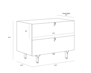 CELINE NIGHTSTAND - LARGE - CREAM