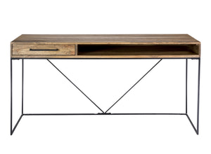Colvin Desk in Natural Mango Wood and Iron