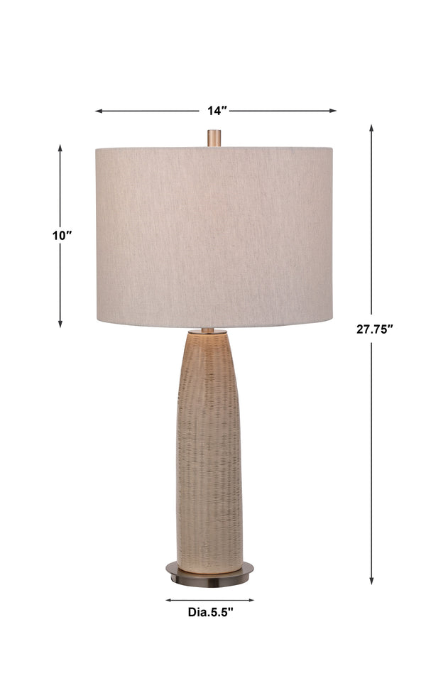 Delgado Light Gray Table Lamp