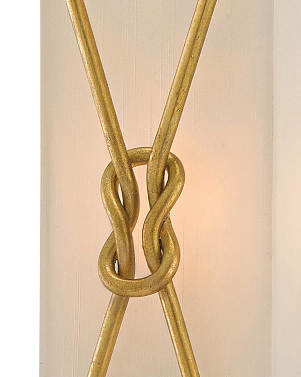 Ariadne Large Wall Sconce In Contemporary Gold Leaf