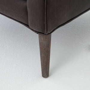 MARLOW WING CHAIR-VINTAGE BLACK