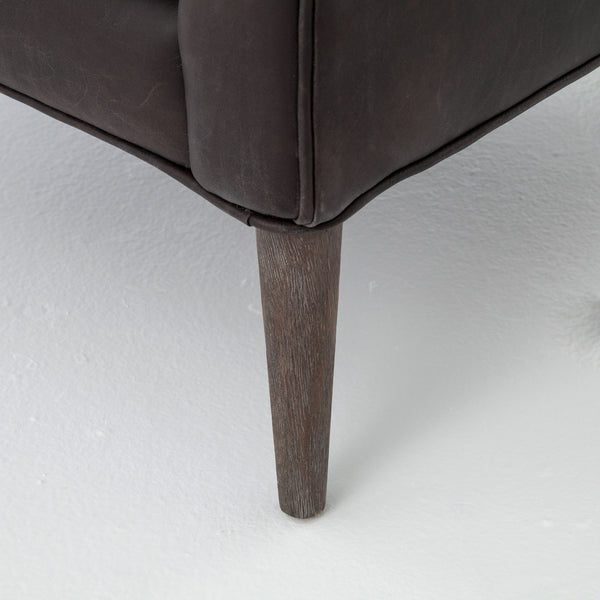 MARLOW WING CHAIR-VINTAGE BLACK