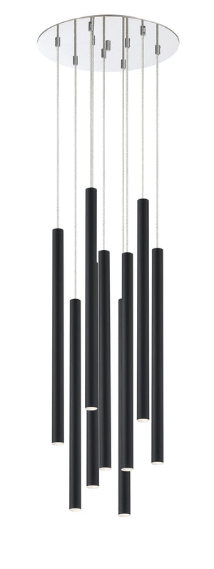 Forest 9 Light Island/Billiard in Chrome Finish