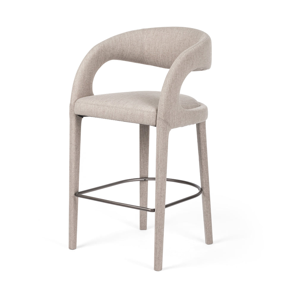 Hawkins Stool In Savile Flannel In Bar