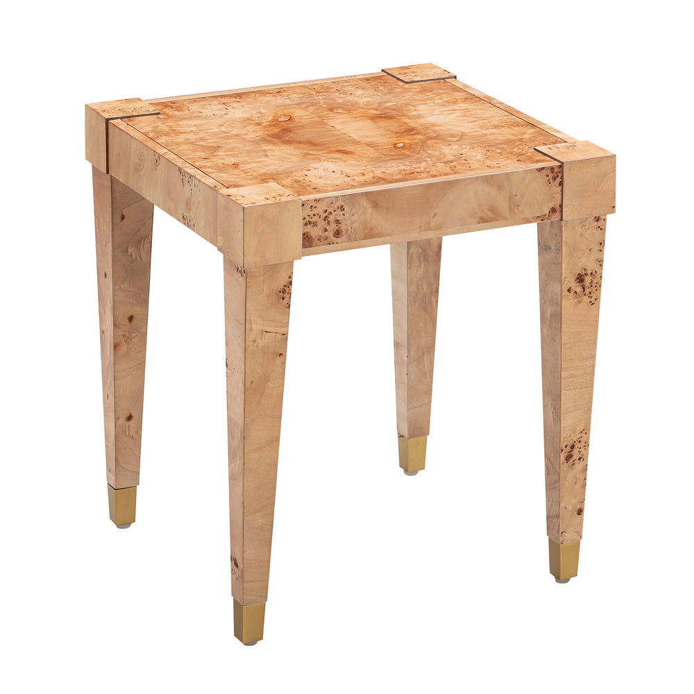 Brandyss Natural Burl End Table