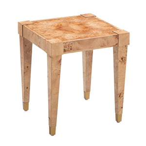 Brandyss Natural Burl End Table