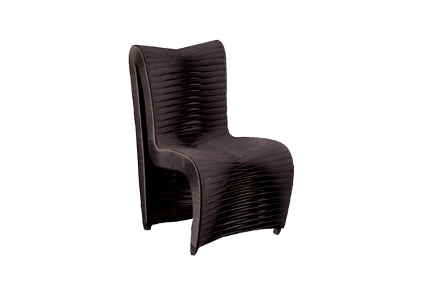 Seat Belt Dining Chair, High Back, Black/Black