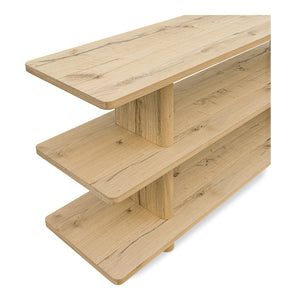 Casey Small Bookcase in Rustic Oak