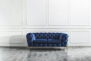 Erin Love Seat in Blue