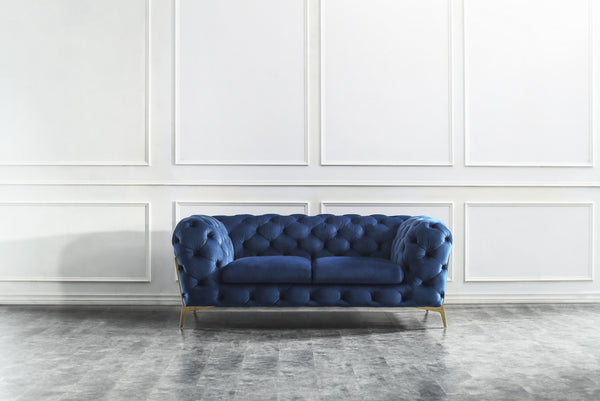 Erin Love Seat in Blue
