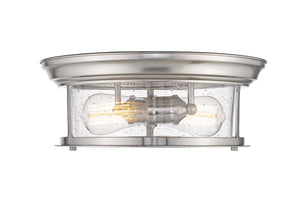 Sonna 2 Light Flush Mount in Brushed Nickel Finish
