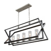 Vissini AC11473 Island Light in Matte Black & Polished Nickel