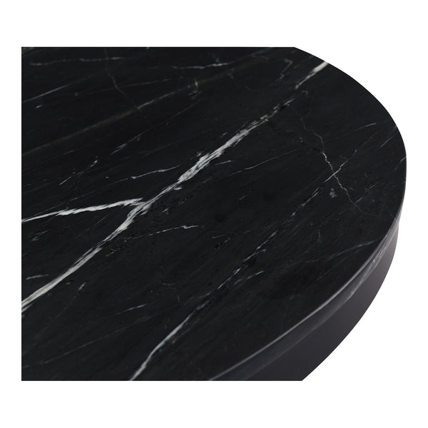 Tower Dining Table Black Marble by Moe's