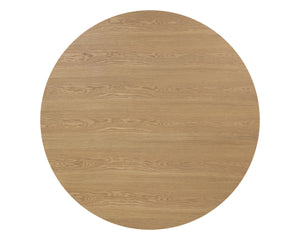KALLA DINING TABLE - ROUND - RUSTIC OAK - 68"