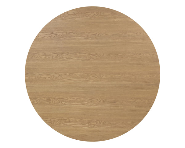 KALLA DINING TABLE - ROUND - RUSTIC OAK - 68"