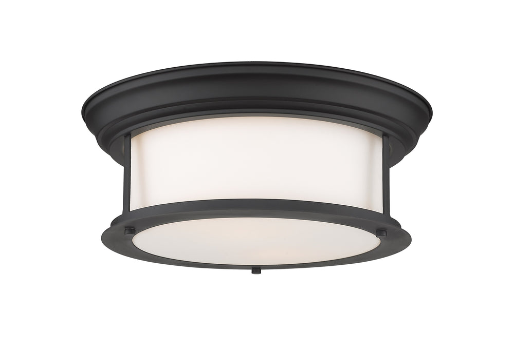 Sonna 2 Light Flush Mount in Matte Black Finish