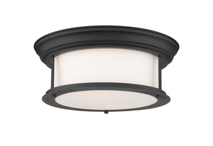 Sonna 2 Light Flush Mount in Matte Black Finish