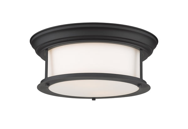 Sonna 2 Light Flush Mount in Matte Black Finish