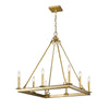 Barclay 8 Light Chandelier in Olde Brass Finish
