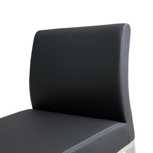 Denmark Black Stainless Steel Counter Stool (Set of 2)