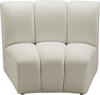 Lynda Modular Chair In Cream Velvet
