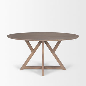 Jennings 60" Light Brown Wood Dining Table