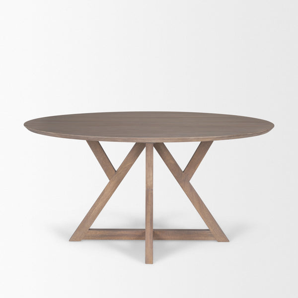 Jennings 60" Light Brown Wood Dining Table
