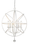 Tull 6 Light Chandelier in Matte White Finish