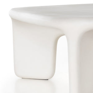 Dante Coffee Table In White Concrete