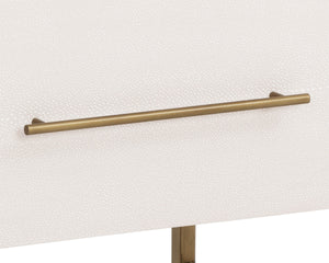 VENICE NIGHTSTAND - OYSTER SHAGREEN