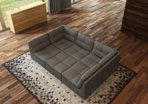 Miley 6 Pc Set in Grey Bonded Leather