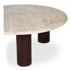 Moe's Landon Beige Travertine Coffee Table