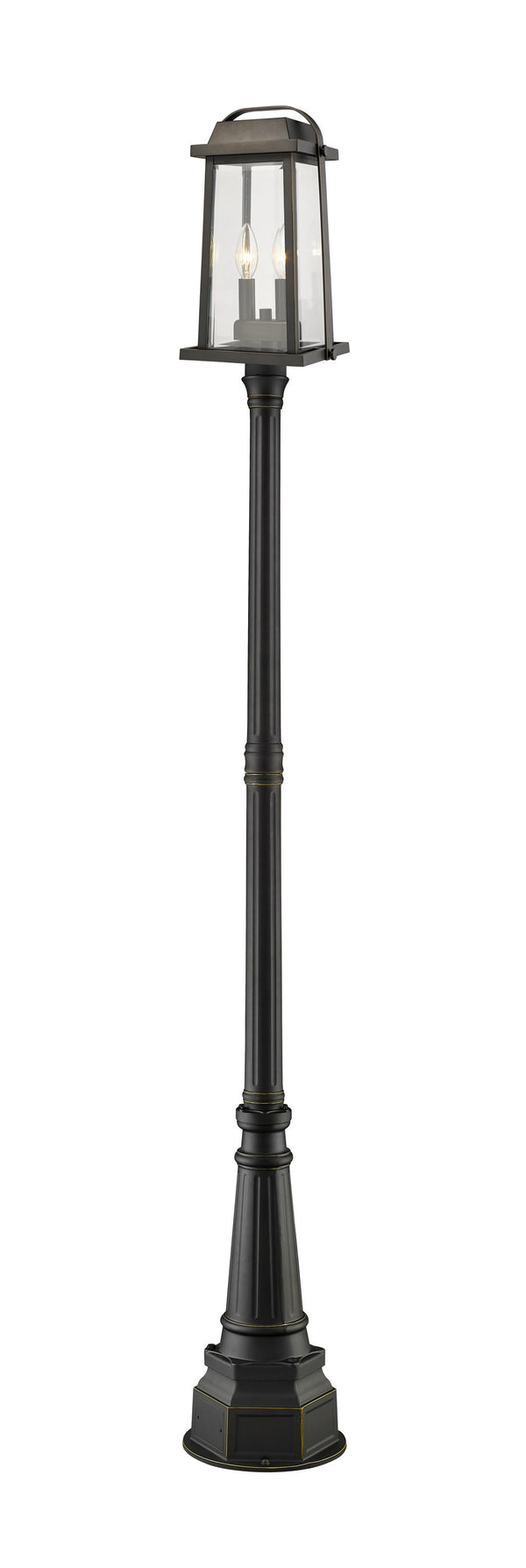 Millworks 2 Light Outdoor Post Mounted Fixture in Oil Rubbed Bronze Finish
