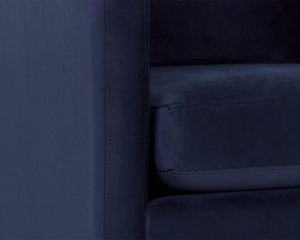 GEORGIE SWIVEL LOUNGE CHAIR - ABBINGTON NAVY