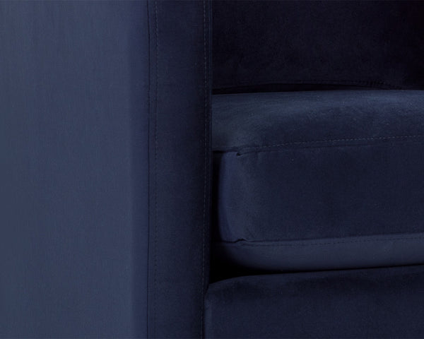 GEORGIE SWIVEL LOUNGE CHAIR - ABBINGTON NAVY