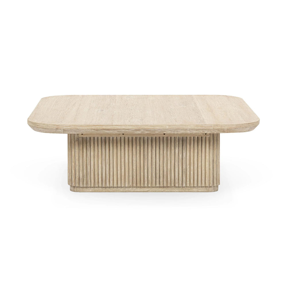 Vander Solid Wood Square Coffee Table with Rounded Corners