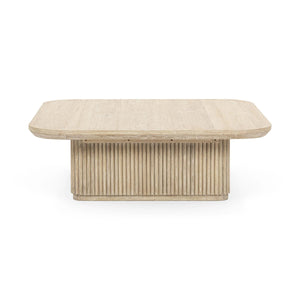 Vander Solid Wood Square Coffee Table with Rounded Corners
