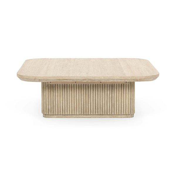 Vander Solid Wood Square Coffee Table with Rounded Corners
