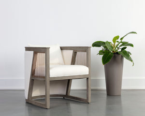SALA LOUNGE CHAIR - LINOSO IVORY