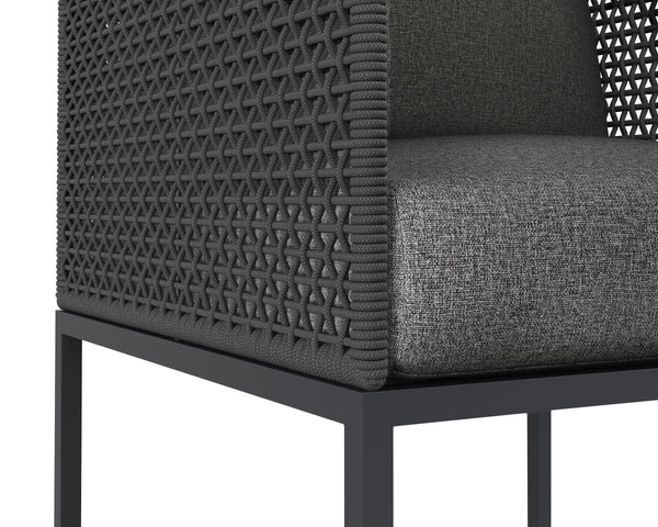 CRETE COUNTER STOOL - DARK GREY - GRACEBAY GREY