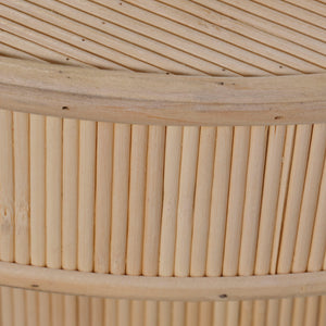 Taylor Bamboo Side Accent Table, Natural